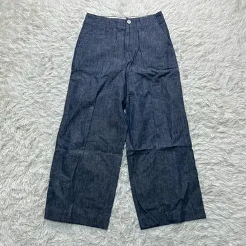 2022 모델 45R 다크 블루 와이드 팬츠 면 100 사이즈 1