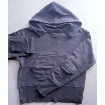 챔피온 복각 런택 후가공 후드티 긴 리브 끈 없음 재염 S