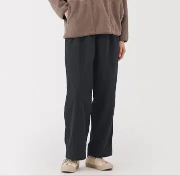 여성 방풍 속기모 이지 팬츠 M 블랙