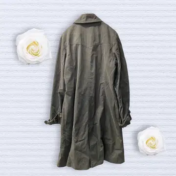 C.P.A 여성용 트렌치코트 블랙 L 사이즈 오피스 캐주얼