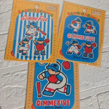 SANRIO 기미파이브 와펜 각 2매 3세트
