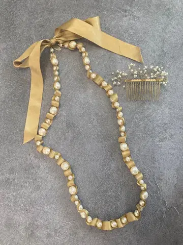 clef cle 롱 목걸이 덤 헤어 액세서리