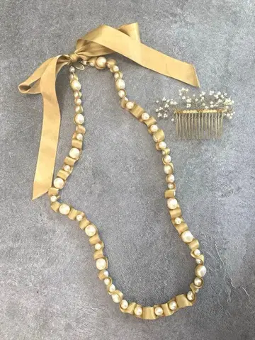 clef cle 롱 목걸이 덤 헤어 액세서리