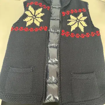 MONCLER 니트 다운 베스트