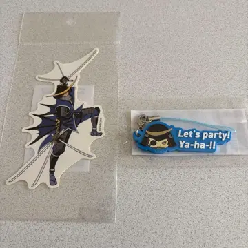 전국BASARA 다테 마사무네 스티커 캡콤 캡복권 러버 스트랩