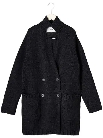 ADAWAS 아다와스 새상품 미들 게이지 니트 자켓 코트 울