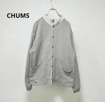 레어 사이즈 참스 맨투맨 풀 스냅 허리케인 탑 루프