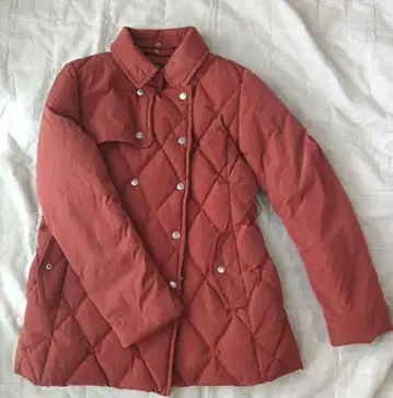 두클라쎄 테라코타 퀼팅 다운 자켓