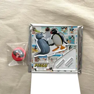 PINGU 핑구 아크릴 스탠드 캔뱃지