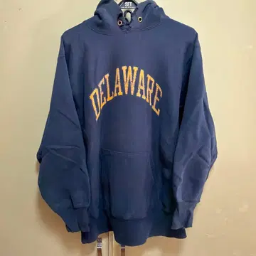 [ DELAWARE ] 80s champion 리버스 위브 후드티