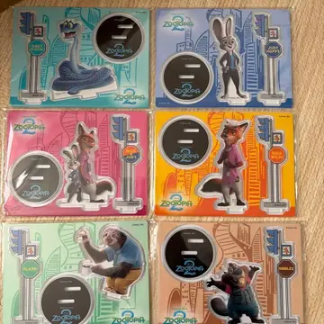 주토피아2 HAPPY 복권 G상 전 종류 아크릴 스탠드