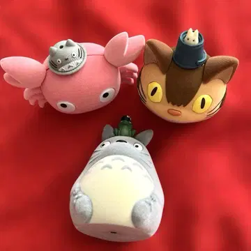 지브리 이웃집 토토로 가챠가챠 3개 피규어