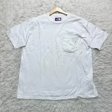 THE NORTH FACE 화이트 T셔츠 포켓 부착 L 사이즈