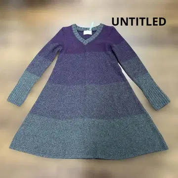 [새상품급] UNTITLED 긴팔 니트 원피스