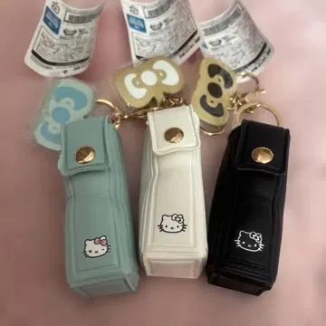 헬로키티 My 헬로키티 리본형 참 포함 립 파우치 3개