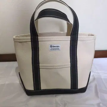 ORCIVAL ECRU x CHARCOAL 토트백