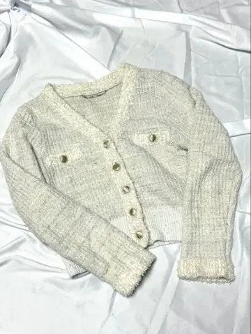 CELFORD 셀포드 트위드 니트 가디건