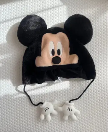 미키마우스 귀달린 플리스 모자 팬캡 디즈니