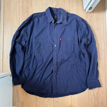 독일제 빈티지 워크 셔츠 퍼플네이비