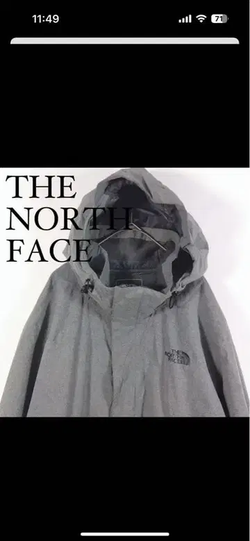 THE NORTH FACE 그레이 마운틴 후드티