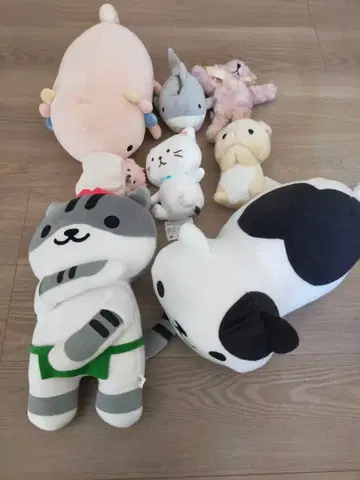고양이 모으기 봉제 인형 세트