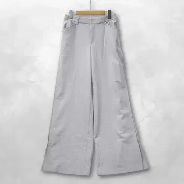 미사용 블루프론세 2WAY 사이드턱 와이드 팬츠 그레이 40