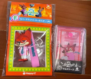 주토피아2 닉 러버 마스코트 키링 멀티 케이스 세트