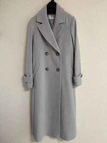 [ 미사용 새상품 ] 빅 칼라 더블 체스터 코트