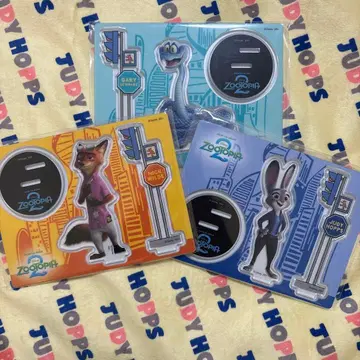 주토피아2 아크릴 스탠드 3개 세트