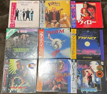 레이저 디스크 레이디 호크 윌로우 플라잉 하이 외 총 9장 세트