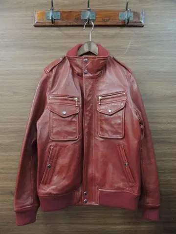 AVIREX MID ZONE JACKET 램 가죽 미드 존 자켓