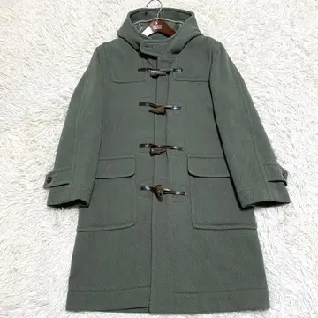 [ 컨디션 최상 ] Kent Ave. 헤링본 더플 코트 무어 브룩 그린