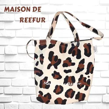 MAISON DE REEFUR 메조 드 리퍼 토트백 레오파드