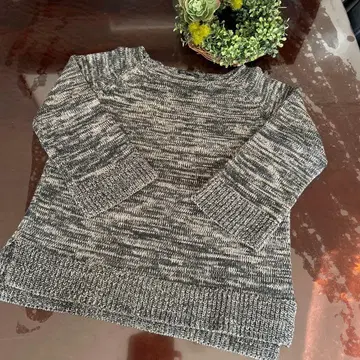 23X 니트 스웨터 사이즈 38 블랙/베이지