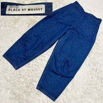 레어 디자인 블랙 바이 마우지 moussy 와이드 팬츠