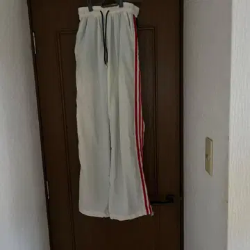 스트라이프 디자인 팬츠 화이트/블루