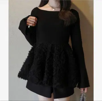 튤 페플럼 도킹 니트 셀 JUNOAH를 좋아하시는 분께