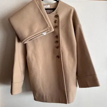 tal. by yumi 베이지 노카라 자켓 M 코트
