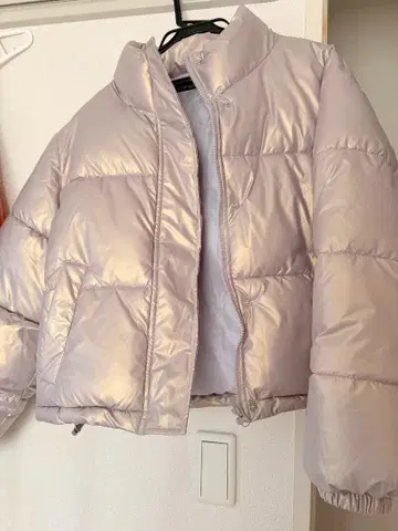 새상품급 CHIP CLIP 라이트 퍼플 다운 자켓