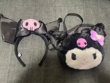 쿠로미 산리오 퓨로랜드 세트 머리띠 미니백