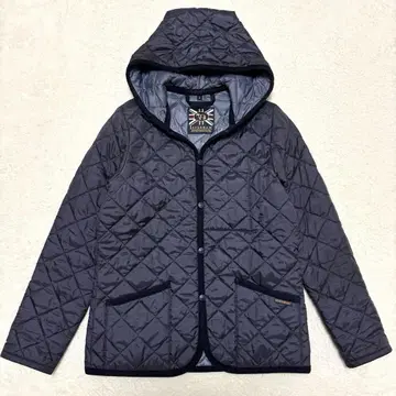 새상품급 라벤햄 현행 택 퀼팅 자켓 크레이던 영국제 38 네이비