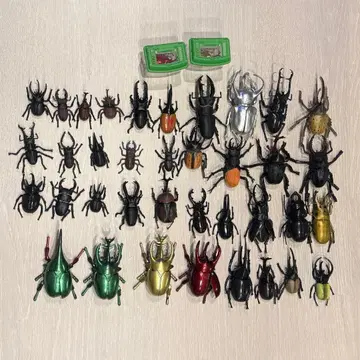 장수풍뎅이와 사슴벌레 피규어