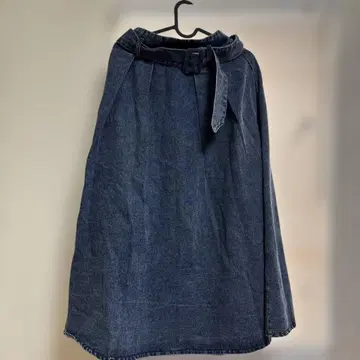 데님 S 사이즈 롱 스커트