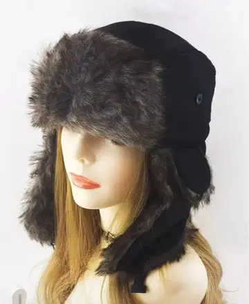 블랙 퍼 플라이트 캡