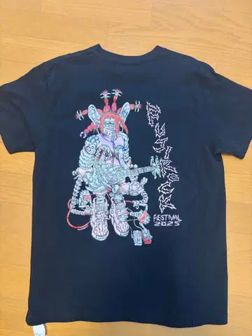 FESTIVAL 2023 그래픽 T셔츠 블랙