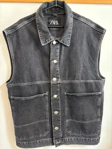 ZARA 그레이 데님 베스트