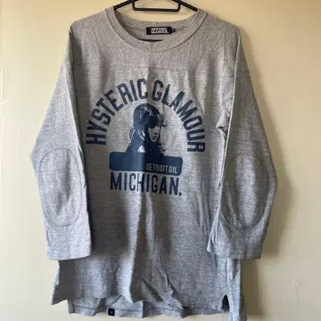 HYSTERIC GLAMOUR 7부 소매 티셔츠 그레이