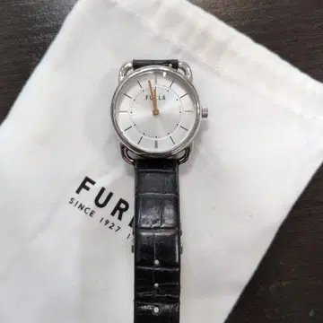 FURLA 아날로그 손목시계 실버/블랙 중고품