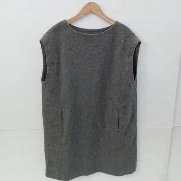 12.19 S670P 그레이프 원피스 울 혼방 슬리브리스