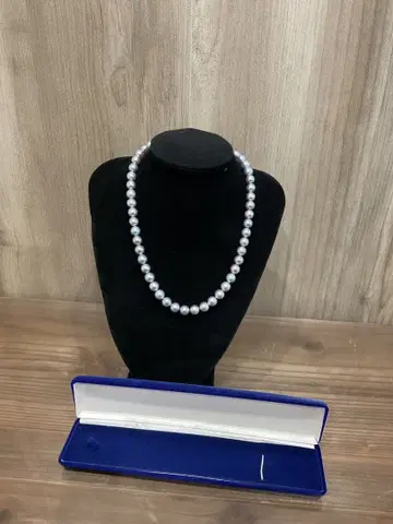 진주 일련 목걸이 그레이 계열 케이스 포함 2